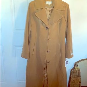 Single-Breasted Anne Klein Maxi Coat